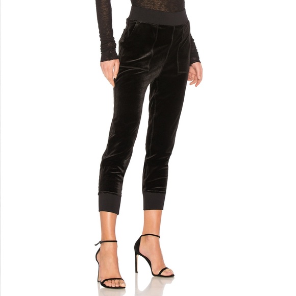 Rag & Bone Scout Velvet Pant in Black - Picture 12 of 13